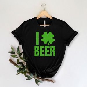 I Love Beer Shirt, Lucky Shirt, St Patrick's Day Shirt, Beer Shirt